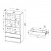 Plaukts ARCA AR4, ozols woton/balts